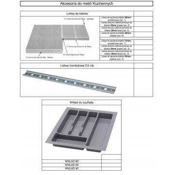 Szafka kuchenna stojąca pod zlewozmywak biała frezowany front 80 cm. 80 ZL 2F