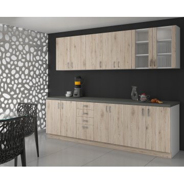 Front do zabudowy zmywarki 60. Dąb Sonoma/biała. ZM 570x596